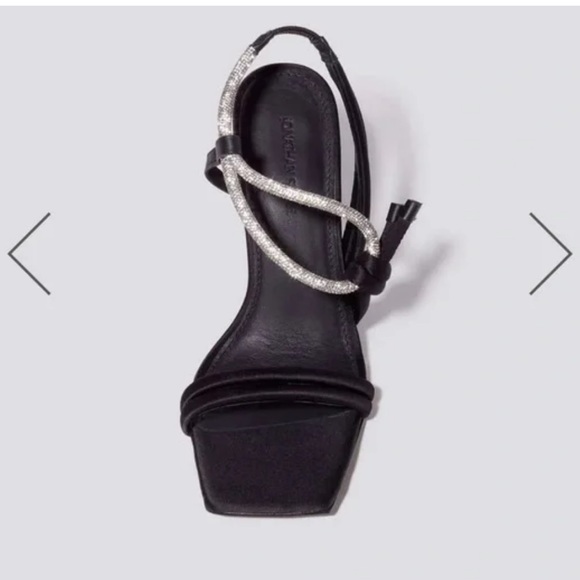 JONATHAN SIMKHAI satin crystal sandals - Picture 4 of 8